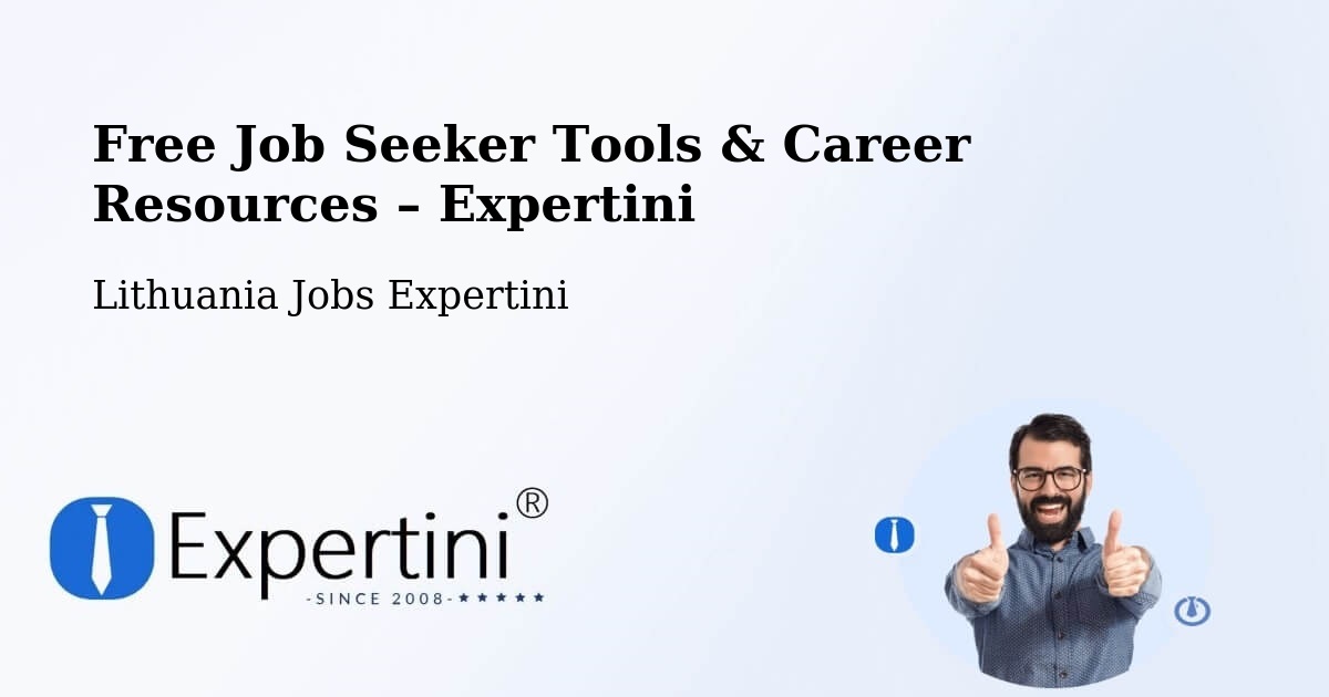 Free Job Seeker Tools & Career Resources – Sakiai - Sakiai, Lithuania Jobs Expertini