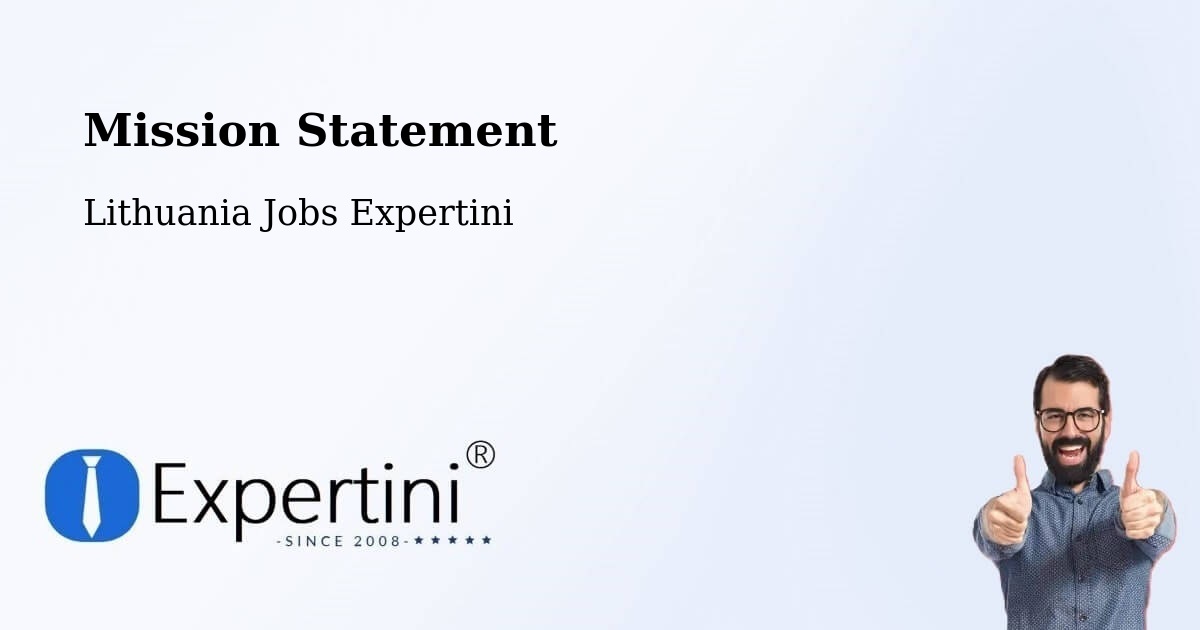 Corporate Mission – Sakiai - Lithuania Jobs Expertini