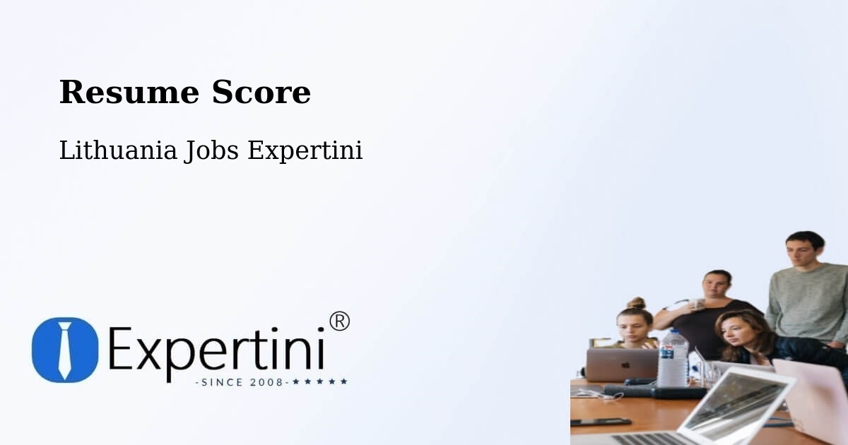 Resume Score & Job Description Match Tool – Sakiai - Lithuania Jobs Expertini